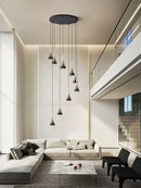 GobekUsa Contemporary Horn Chandelier: Restaurant & Living Room Ceiling Pendant Lighting