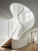 GobekUsa Contemporary Horn Chandelier: Restaurant & Living Room Ceiling Pendant Lighting