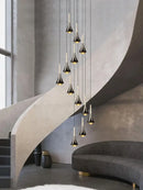 GobekUsa Contemporary Horn Chandelier: Restaurant & Living Room Ceiling Pendant Lighting