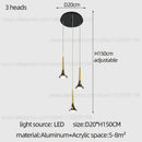 GobekUsa Contemporary Horn Chandelier: Restaurant & Living Room Ceiling Pendant Lighting