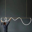 GobekUsa Contemporary LED Chandelier for Dining Room Lighting by Decorbites