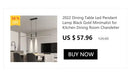 GobekUsa Contemporary LED Chandelier for Dining Room Lighting by Decorbites