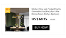 GobekUsa Contemporary LED Chandelier for Dining Room Lighting by Decorbites