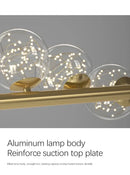 GobekUsa Contemporary LED Glass Chandelier for Home Lighting