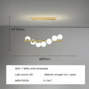 GobekUsa Contemporary LED Glass Chandelier for Home Lighting