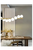 GobekUsa Contemporary LED Glass Chandelier for Home Lighting