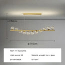 GobekUsa Contemporary LED Glass Chandelier for Home Lighting