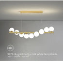 GobekUsa Contemporary LED Glass Chandelier for Home Lighting