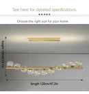GobekUsa Contemporary LED Glass Chandelier for Home Lighting