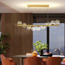 GobekUsa Contemporary LED Glass Chandelier for Home Lighting