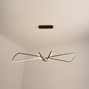 GobekUsa Contemporary Metal Dining Room Hanging Light Kit with Bowtie LED Island Lighting