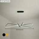 GobekUsa Contemporary Metal Dining Room Hanging Light Kit with Bowtie LED Island Lighting