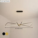 GobekUsa Contemporary Metal Dining Room Hanging Light Kit with Bowtie LED Island Lighting