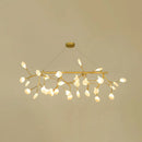 GobekUsa Contemporary Metal Pendant Lighting with Round Canopy for Bedroom - Island Branch Design