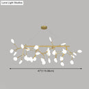 GobekUsa Contemporary Metal Pendant Lighting with Round Canopy for Bedroom - Island Branch Design