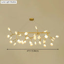 GobekUsa Contemporary Metal Pendant Lighting with Round Canopy for Bedroom - Island Branch Design