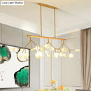 GobekUsa Contemporary Metal Pendant Lighting with Round Canopy for Bedroom - Island Branch Design
