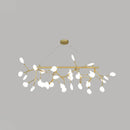 GobekUsa Contemporary Metal Pendant Lighting with Round Canopy for Bedroom - Island Branch Design