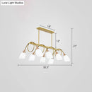 GobekUsa Contemporary Milk Glass Pendant Light - Tulip Shade Island Lamp, Ideal for Restaurants