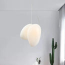 GobekUsa Contemporary White Glass Pendant Light for Dining Room Ceiling