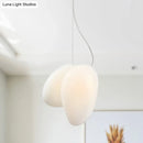 GobekUsa Contemporary White Glass Pendant Light for Dining Room Ceiling