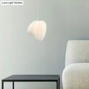 GobekUsa Contemporary White Glass Pendant Light for Dining Room Ceiling