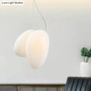 GobekUsa Contemporary White Glass Pendant Light for Dining Room Ceiling