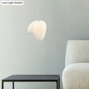 GobekUsa Contemporary White Glass Pendant Light for Dining Room Ceiling