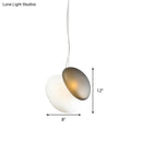 GobekUsa Contemporary White Glass Pendant Light for Dining Room Ceiling
