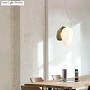 GobekUsa Contemporary White Glass Pendant Light for Dining Room Ceiling