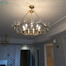 GobekUsa Copper Bird Chandelier for Home, Restaurant, Bar Lighting