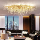 GobekUsa Copper Branch Water Crystal Chandelier for Luxury Living Room and Salon