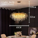 GobekUsa Copper Branch Water Crystal Chandelier for Luxury Living Room and Salon