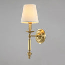 GobekUsa Copper Ceiling Chandelier with Fabric Lampshade for Living Room and Bedroom