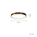GobekUsa Copper Ceiling Lamp: Modern Round Surface Mounted Lighting for Bedroom
