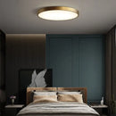 GobekUsa Copper Ceiling Lamp: Modern Round Surface Mounted Lighting for Bedroom