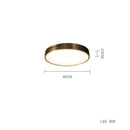 GobekUsa Copper Ceiling Lamp: Modern Round Surface Mounted Lighting for Bedroom