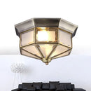 GobekUsa Copper Ceiling Lamp: Retro American European Living Room Bedroom Light