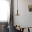 GobekUsa Copper Ceramic LED Pendant Lamp with Wood Handle for Home Decor