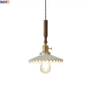 GobekUsa Copper Ceramic LED Pendant Light with Knob Switch - 4w Bulb & Lamparas Colgante