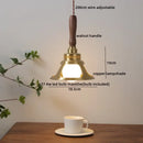 GobekUsa Copper Ceramic LED Pendant Light with Knob Switch - 4w Bulb & Lamparas Colgante