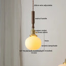 GobekUsa Copper Ceramic LED Pendant Light with Knob Switch - 4w Bulb & Lamparas Colgante
