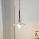GobekUsa Copper Ceramic LED Pendant Light with Knob Switch - 4w Bulb & Lamparas Colgante