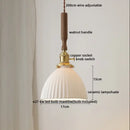 GobekUsa Copper Ceramic LED Pendant Light with Knob Switch - 4w Bulb & Lamparas Colgante