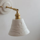GobekUsa Copper Ceramic LED Wall Lamp with Pull Chain Switch for Stair Living Room