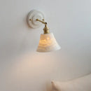 GobekUsa Copper Ceramic LED Wall Lamp with Pull Chain Switch for Stair Living Room