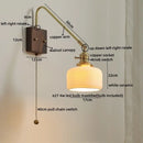 GobekUsa Copper Ceramic LED Wall Lamps Modern Style for Bedroom Living Room Bar