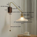 GobekUsa Copper Ceramic LED Wall Lamps Modern Style for Bedroom Living Room Bar