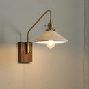 GobekUsa Copper Ceramic LED Wall Lamps Modern Style for Bedroom Living Room Bar