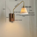 GobekUsa Copper Ceramic LED Wall Lamps Modern Style for Bedroom Living Room Bar